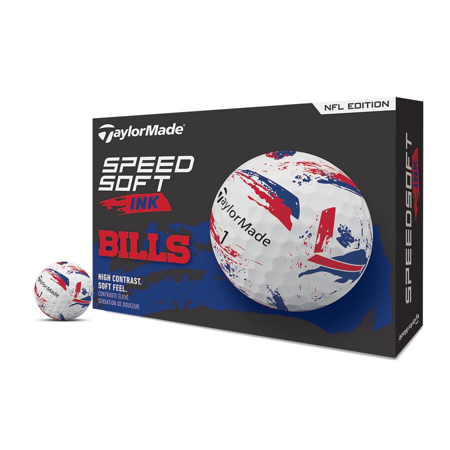 TaylorMade Speed Soft Ink NFL Buffalo Bills Golf Balls