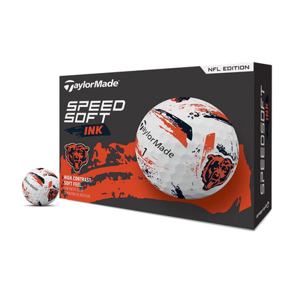 TaylorMade Speed Soft Ink NFL Chicago Bears Golf Balls