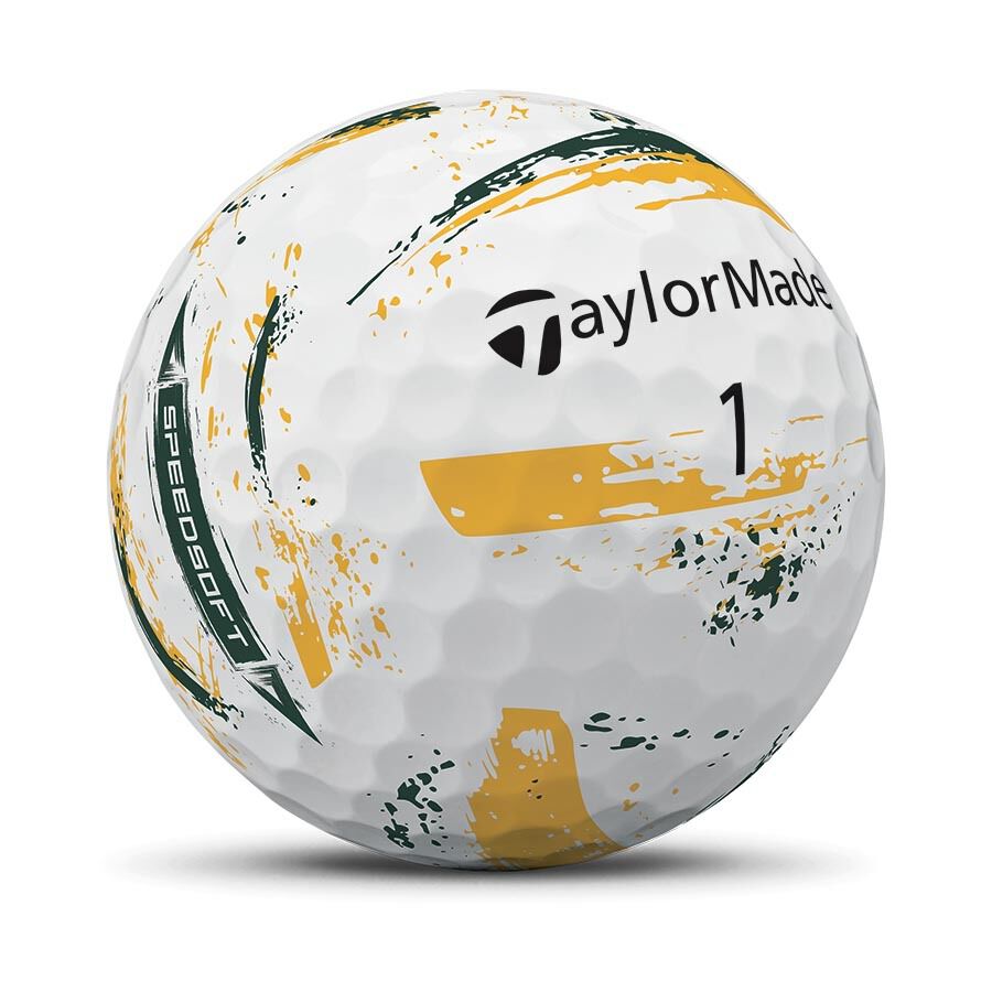 TaylorMade Speed Soft Ink NFL Packers Golf Balls - The Golf Guys Online