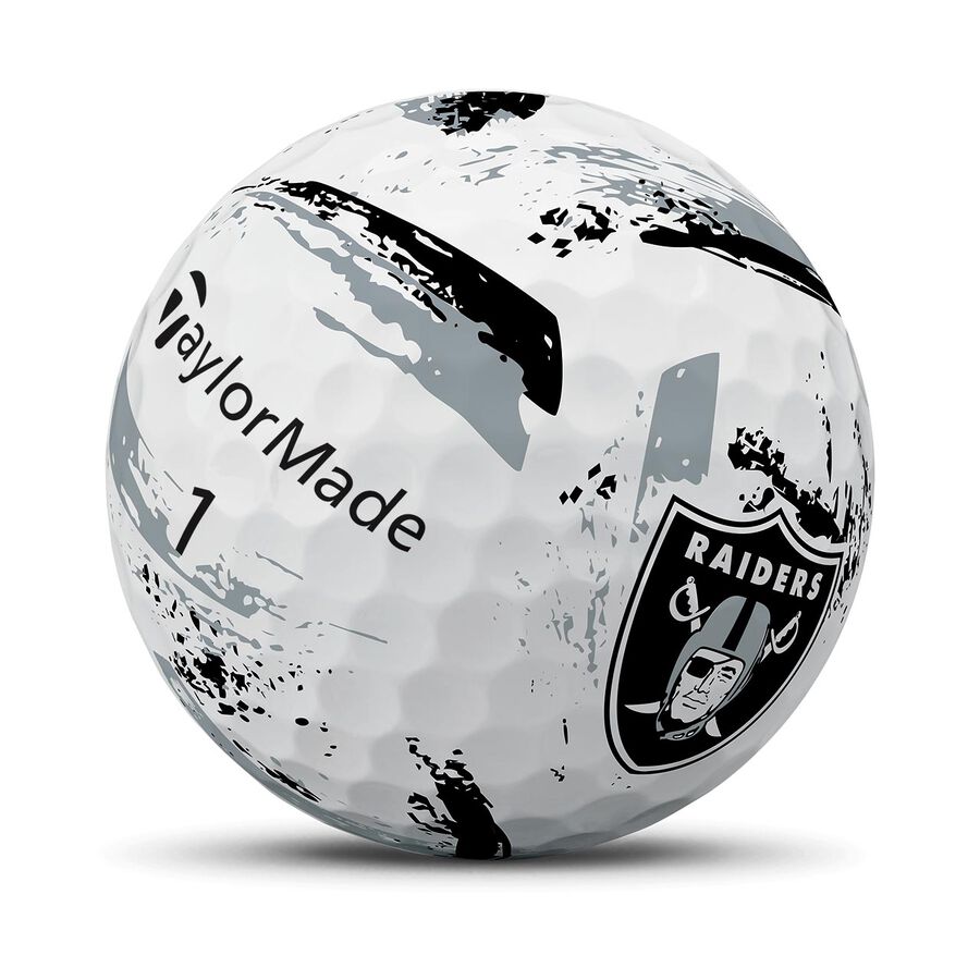 TaylorMade Speed Soft Ink NFL Las Vegas Raiders Golf Balls