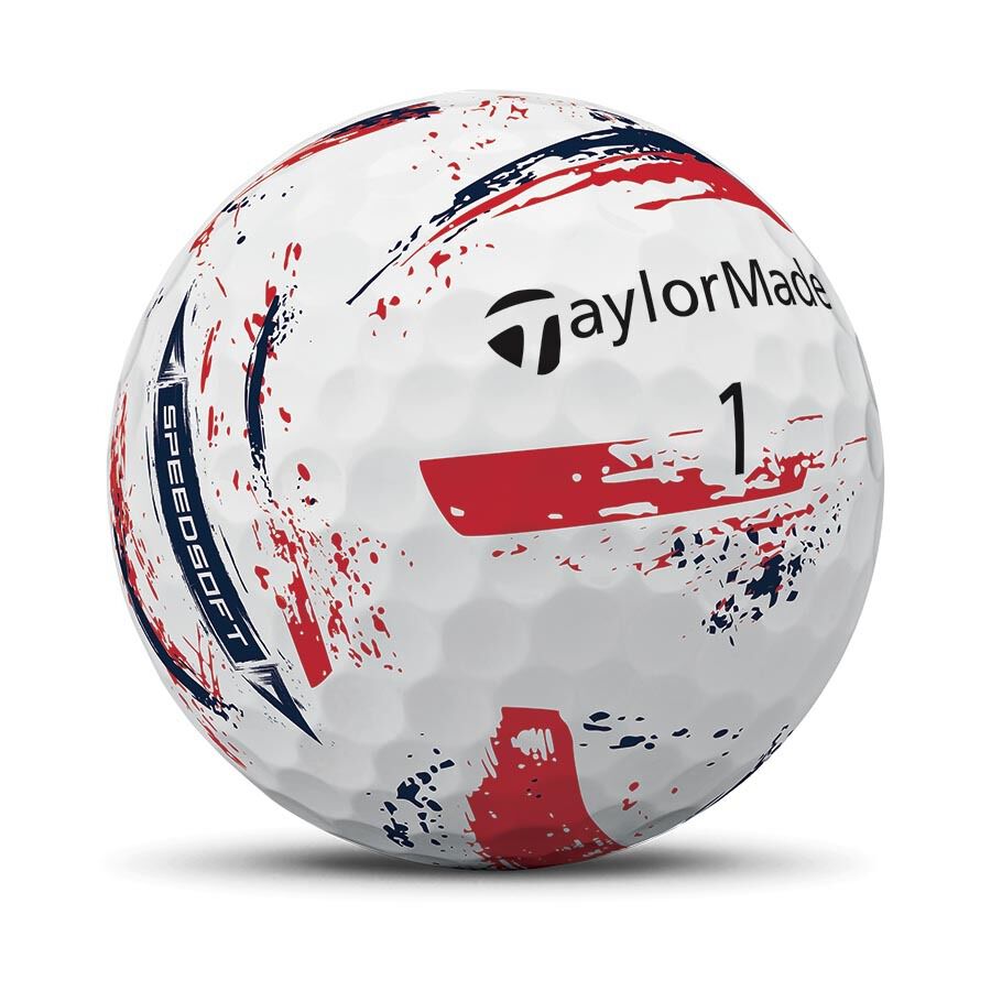 TaylorMade Speed Soft Ink NFL Patriots Golf Balls - The Golf Guys Online