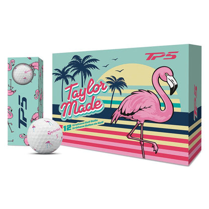 Limited TaylorMade TP5 pix Flamingo Golf Balls