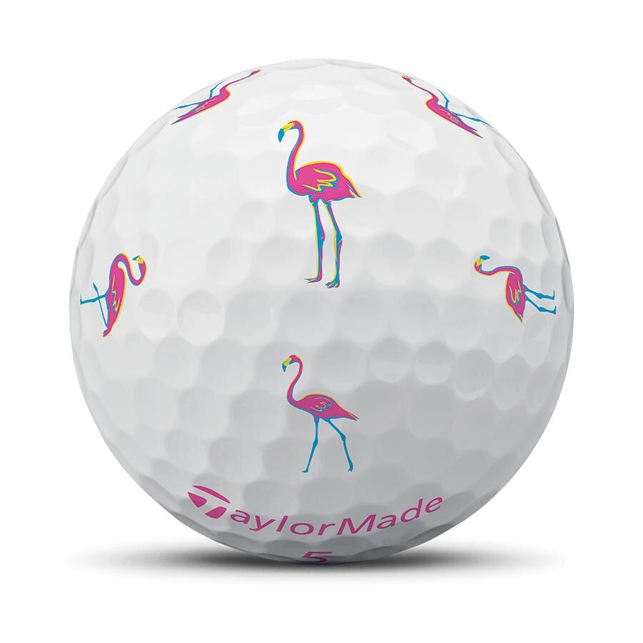 Limited TaylorMade TP5 pix Flamingo Golf Balls
