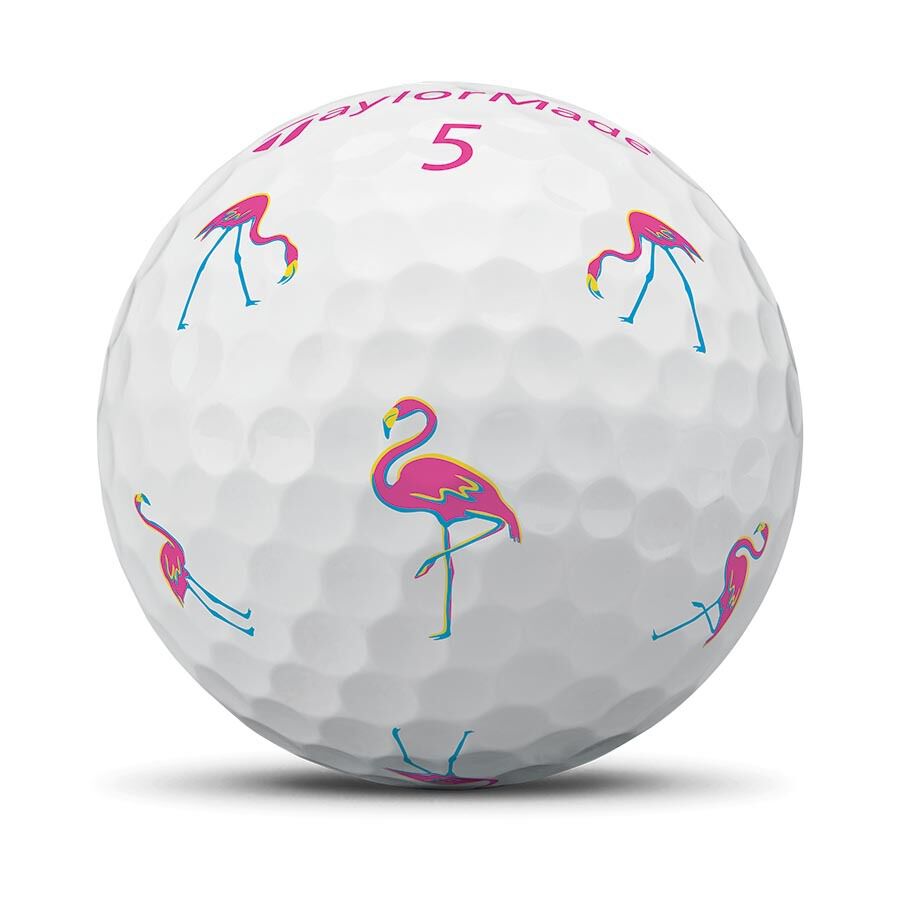 Limited TaylorMade TP5 pix Flamingo Golf Balls