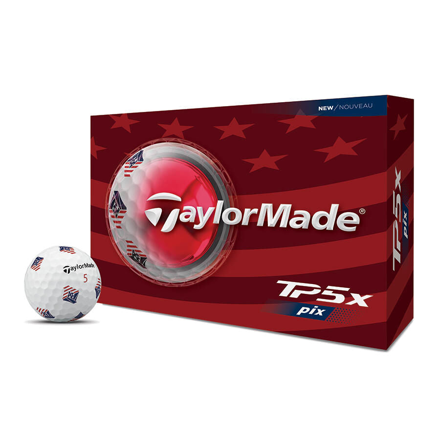 TaylorMade 2026 TP5x Pix USA Golf Balls