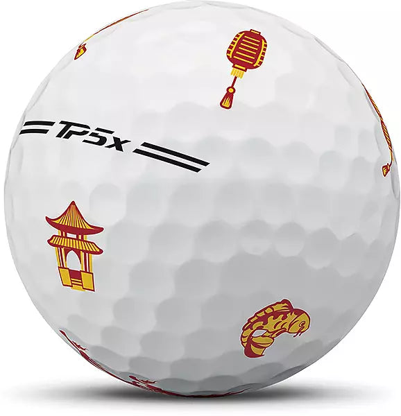 Limited TaylorMade TP5x pix Lunar New Year Golf Balls