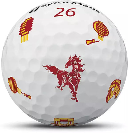 Limited TaylorMade TP5x pix Lunar New Year Golf Balls