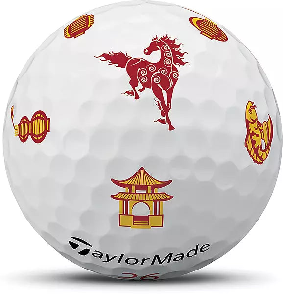 Limited TaylorMade TP5x pix Lunar New Year Golf Balls