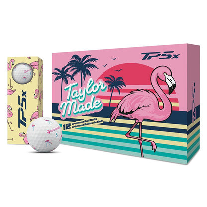 Limited TaylorMade TP5x pix Flamingo Golf Balls