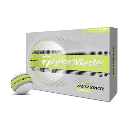 TaylorMade 2026 Tour Response Stripe Yellow Golf Balls
