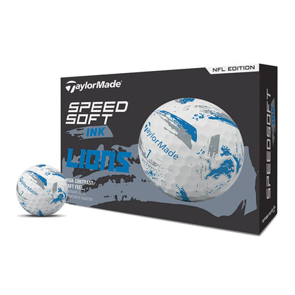 TaylorMade Speed Soft Ink NFL Detroit Lions Golf Balls