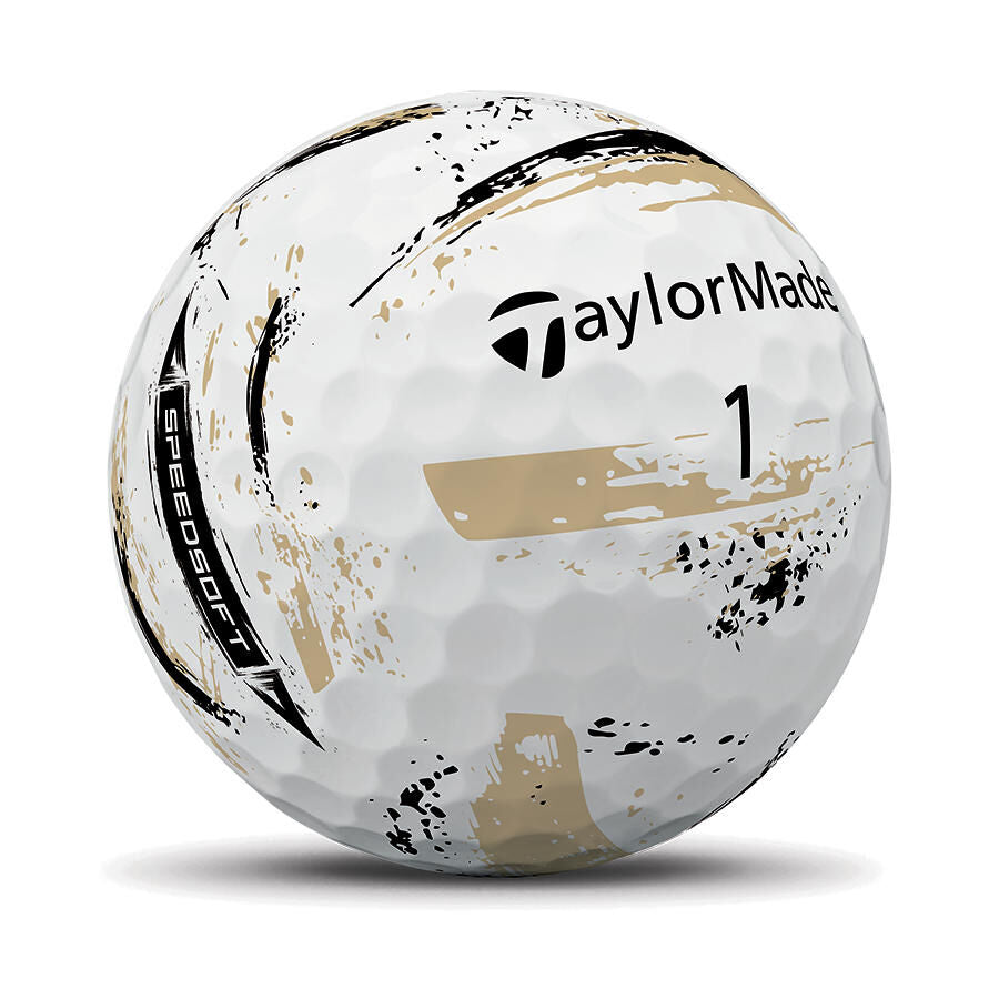 TaylorMade Speed Soft Ink NFL New Orleans Saints Golf Balls – The