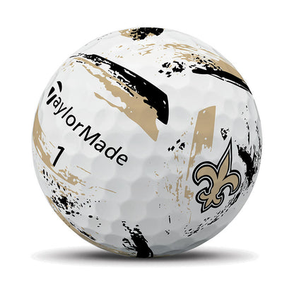 TaylorMade Speed Soft Ink NFL New Orleans Saints Golf Balls