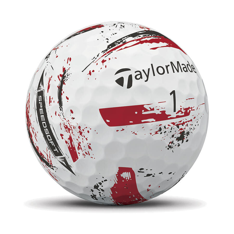 TaylorMade Speed Soft Ink NFL Tampa Bay Buccaneers Golf Balls