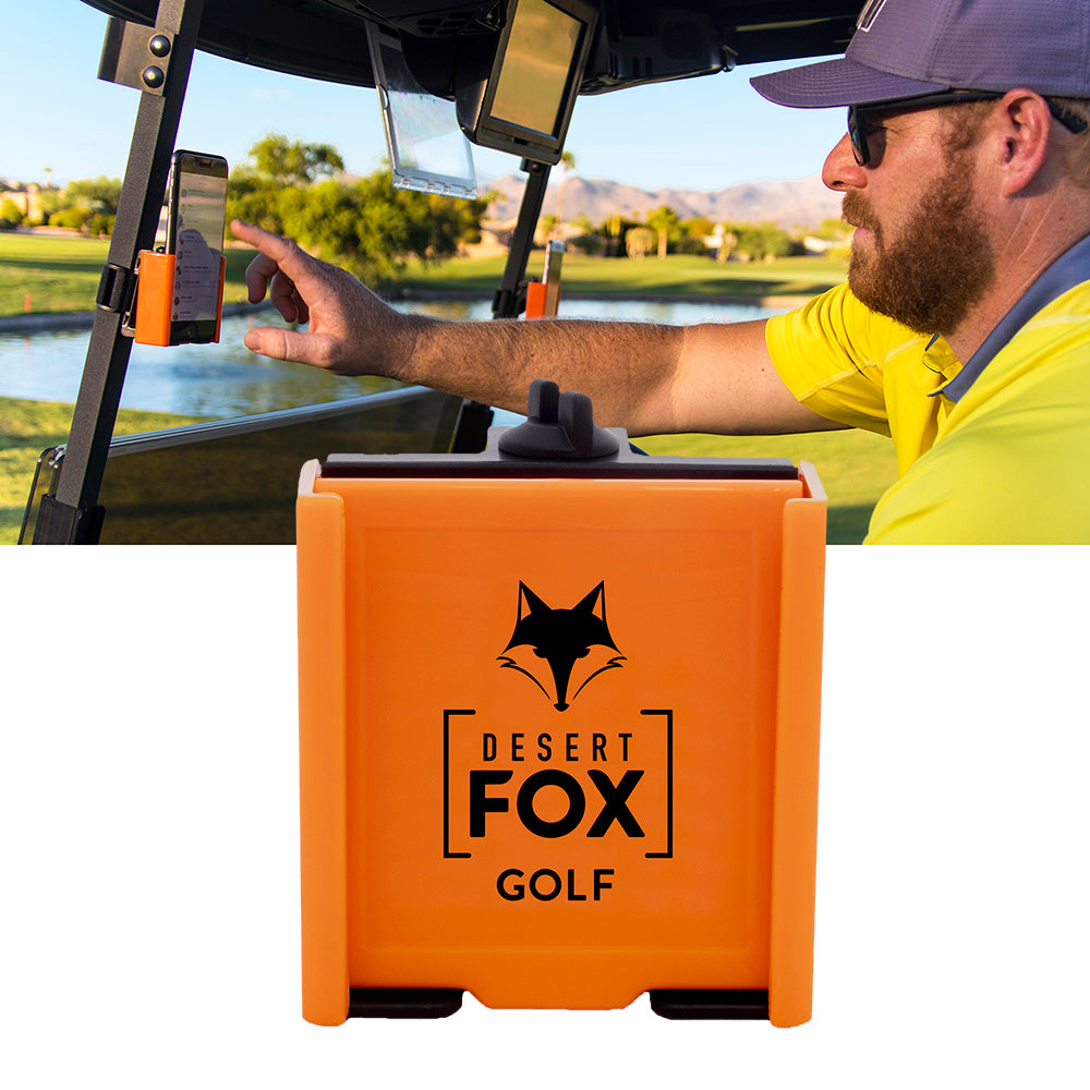 Desert Fox Black Phone Caddy - The Golf Guys Online