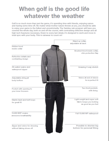 Abacus Men's Swinley Rain Jacket - The Golf Guys Online
