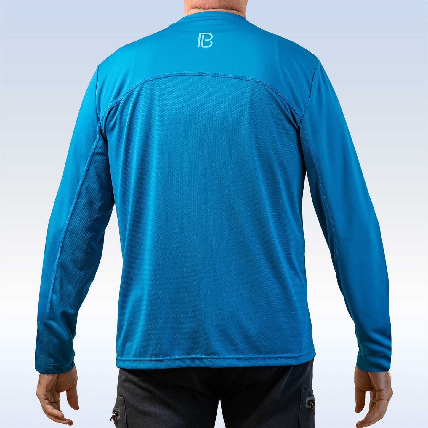 PB Men's Mykonos Blue Long Sleeve Tee