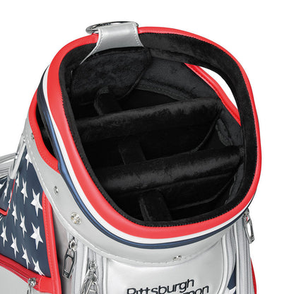TaylorMade 2025 Summer Commemorative Pittsburgh Persimmon Heritage Staff Bag - The Golf Guys Online