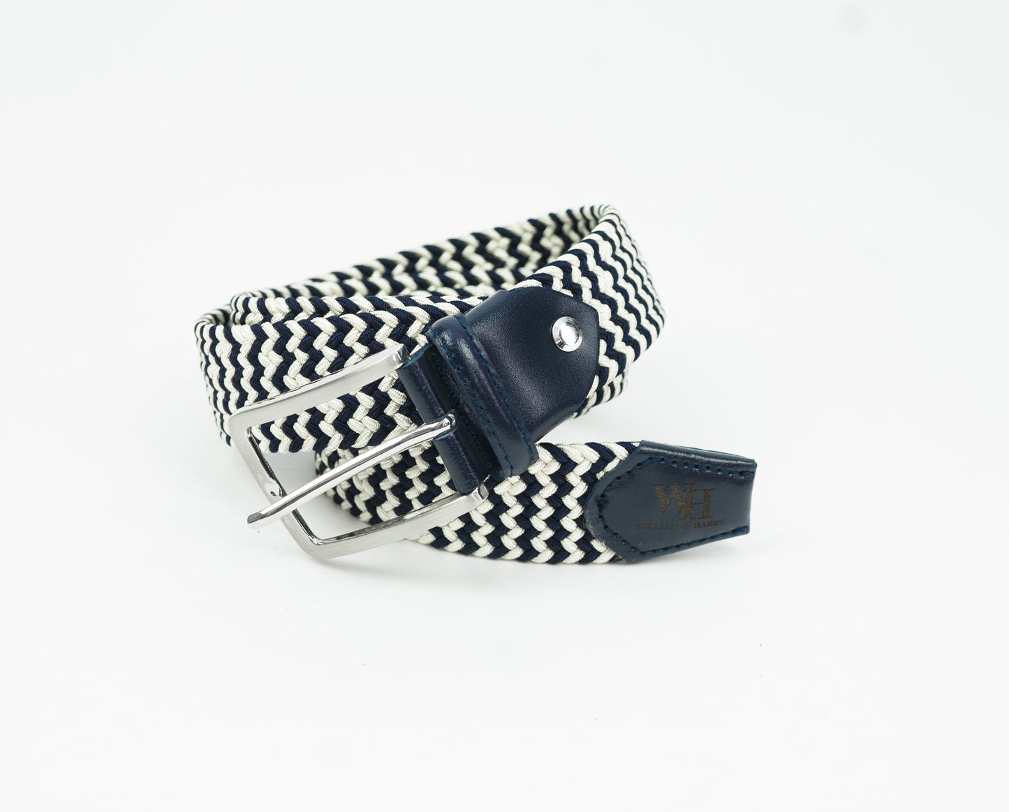 W&H Braided Micro Stripe Stretch Golf Belts for Men & Women