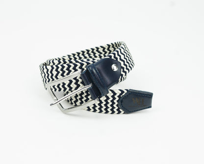 W&H Braided Micro Stripe Stretch Golf Belts for Men & Women