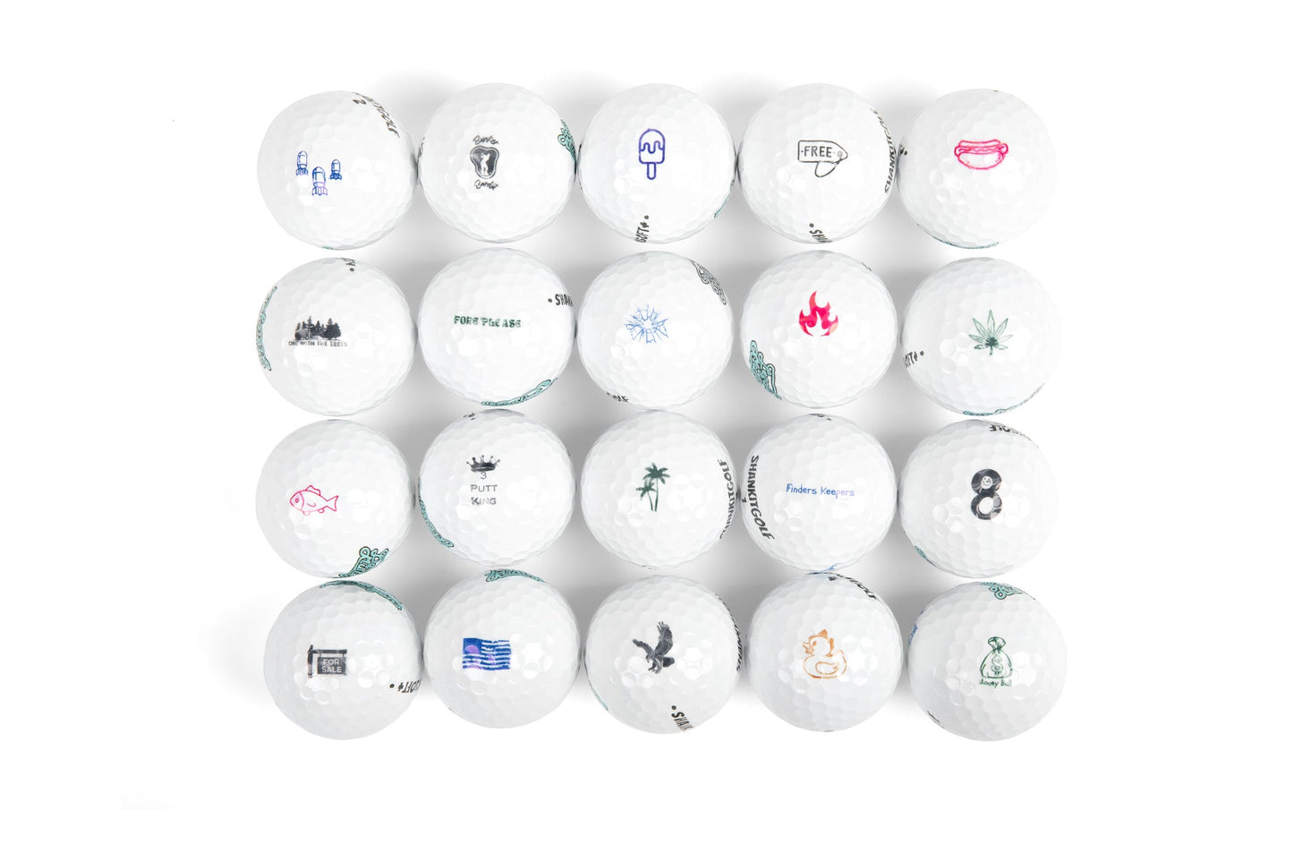 Shankitgolf Ball Stamps 20+ Designs - The Golf Guys Online