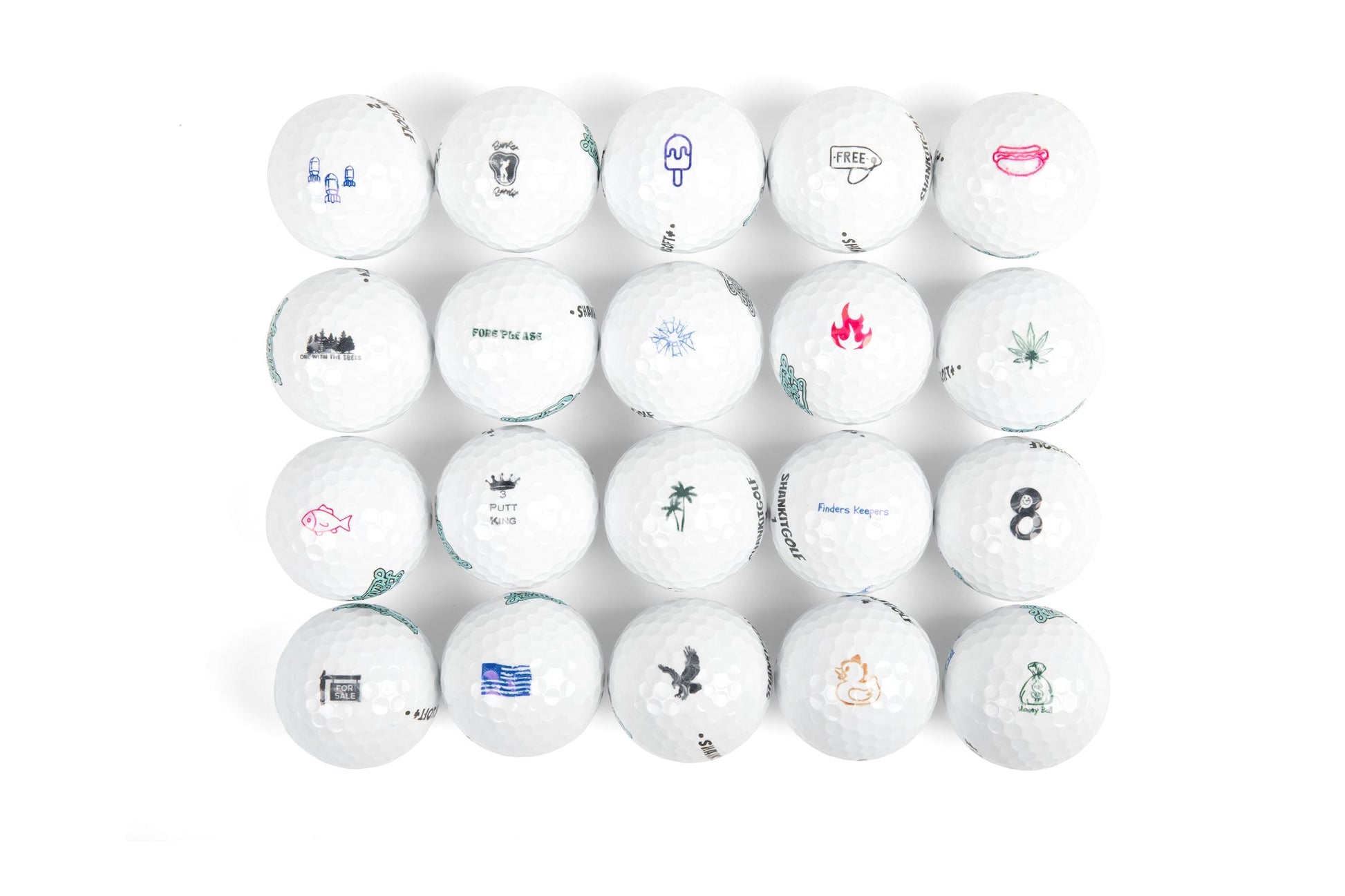 Shankitgolf Ball Stamps 20+ Designs - The Golf Guys Online