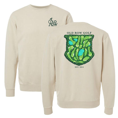 Old Row Golf Course Pigment Dyed Crewneck