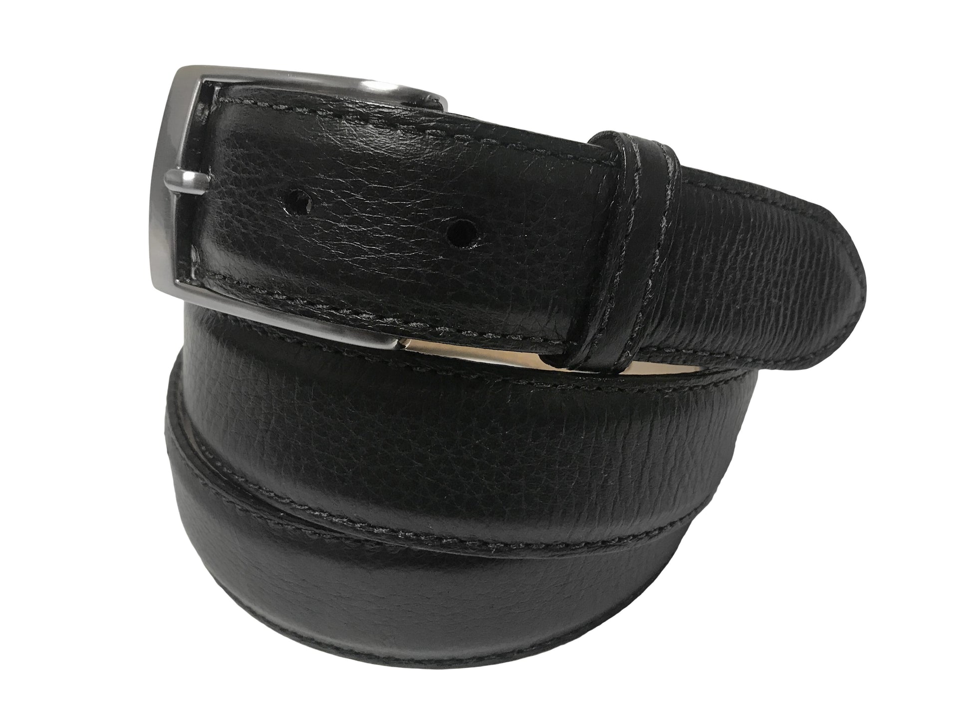 Calf Skin Pebble Belt Black Classic - The Golf Guys Online