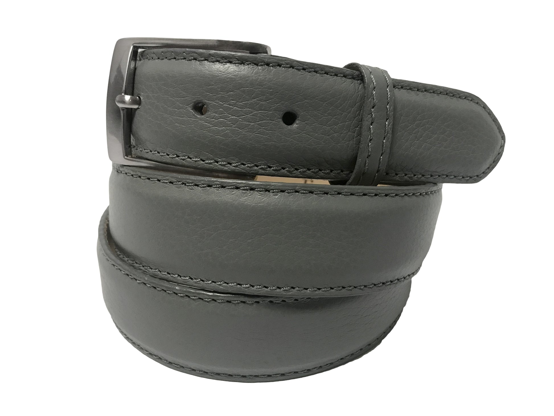 Calf Skin Pebble Belt Gray Classic - The Golf Guys Online