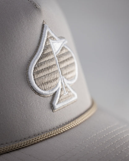 Perforated Rope Hat - Bone