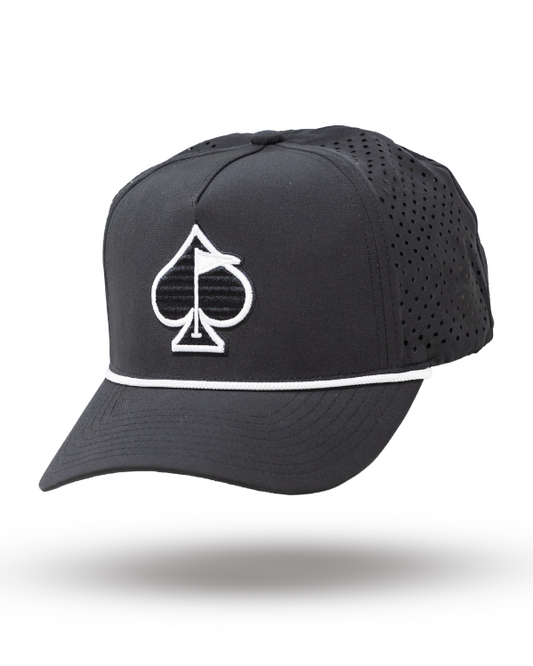 Perforated Rope Hat - Black