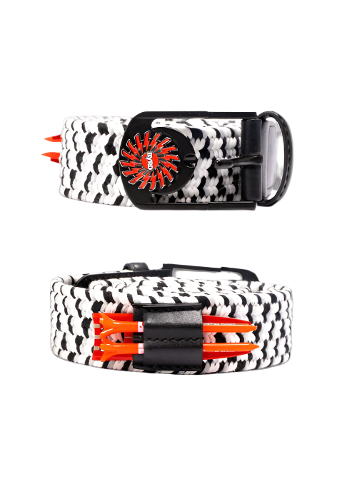 THE BRAIDED BYRD GOLF BELT - Black Capped Chickadee - The Golf Guys Online