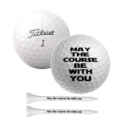 Refurbished Brands - May the course be with you Golf Balls & 10 tees
