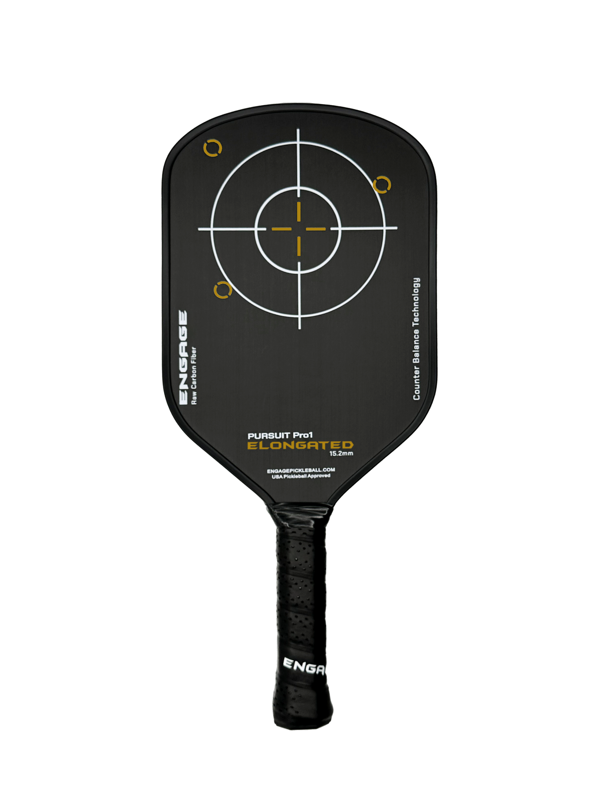 NEW GRAPHIC. Pursuit Pro1 Elongated 15.2 Power Series | Raw Carbon Fiber