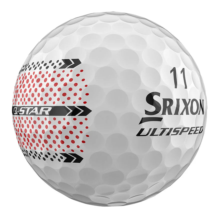 Srixon 2026 Q-Star Ultispeed TrackLine White Golf Balls