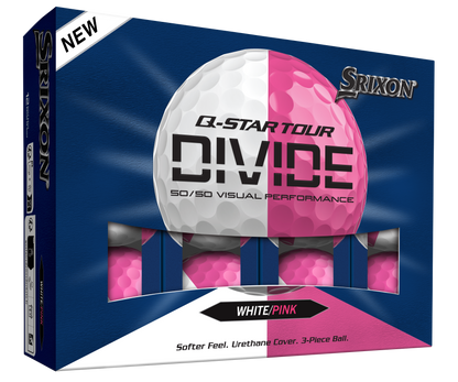 Srixon Q-Star Tour 6 Divide 2026 White/Pink Golf Balls