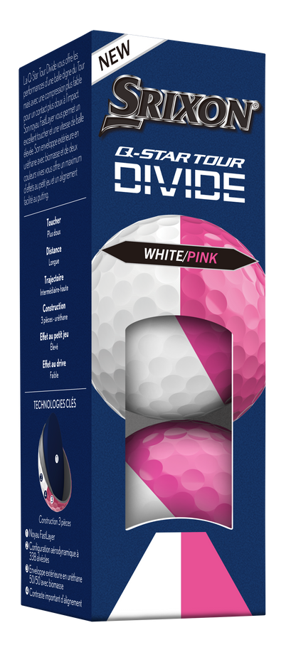 Srixon Q-Star Tour 6 Divide 2026 White/Pink Golf Balls