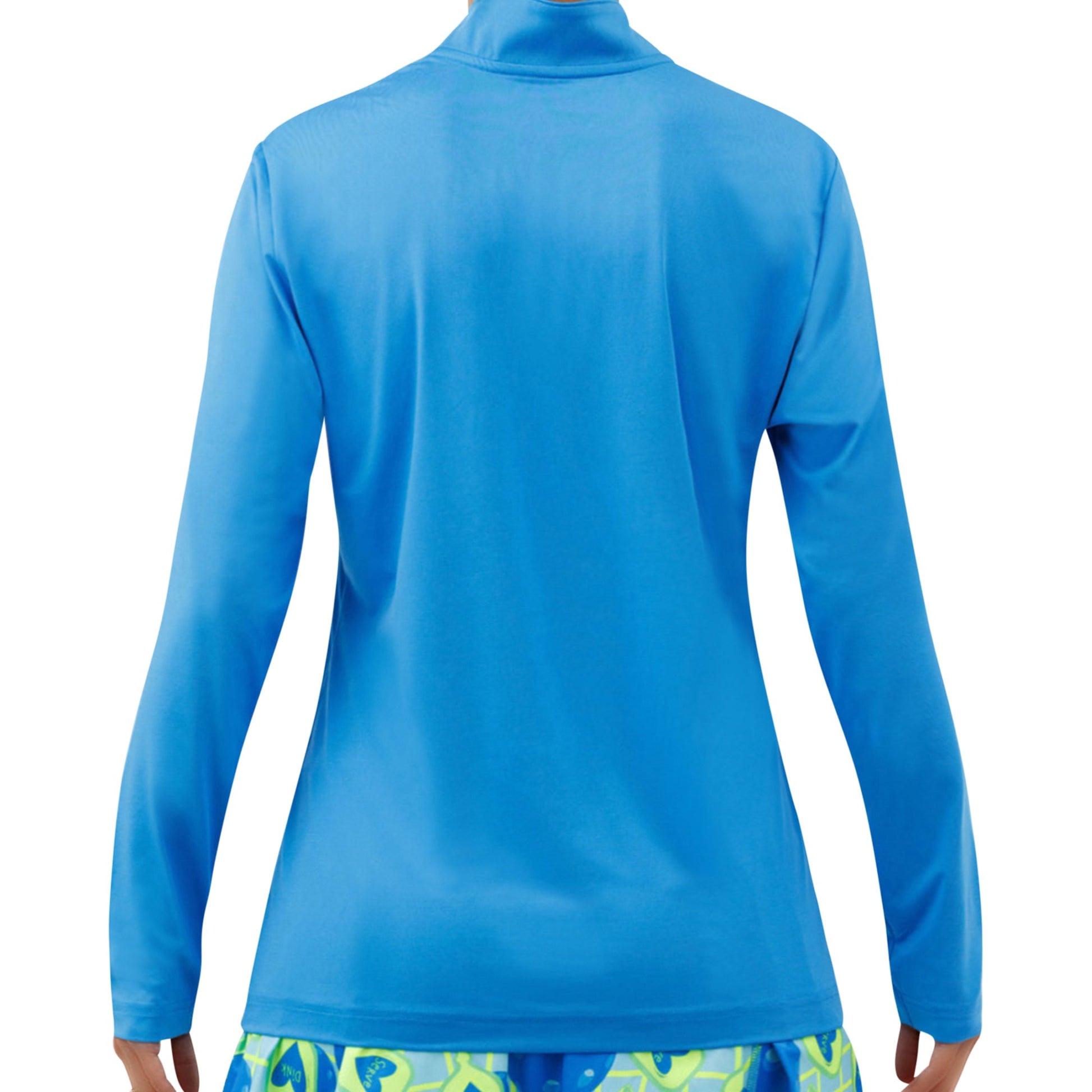 PB 1/4 Zip Long Sleeve Electric Blue