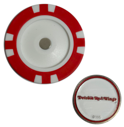 Officially Licensed Detroit Red Wings Poker Chip Golf Ball Marker