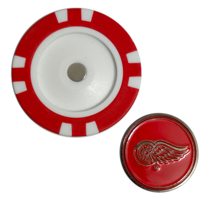 Officially Licensed Detroit Red Wings Poker Chip Golf Ball Marker