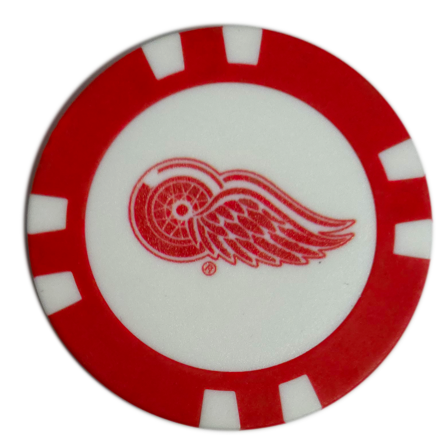 Officially Licensed Detroit Red Wings Poker Chip Golf Ball Marker