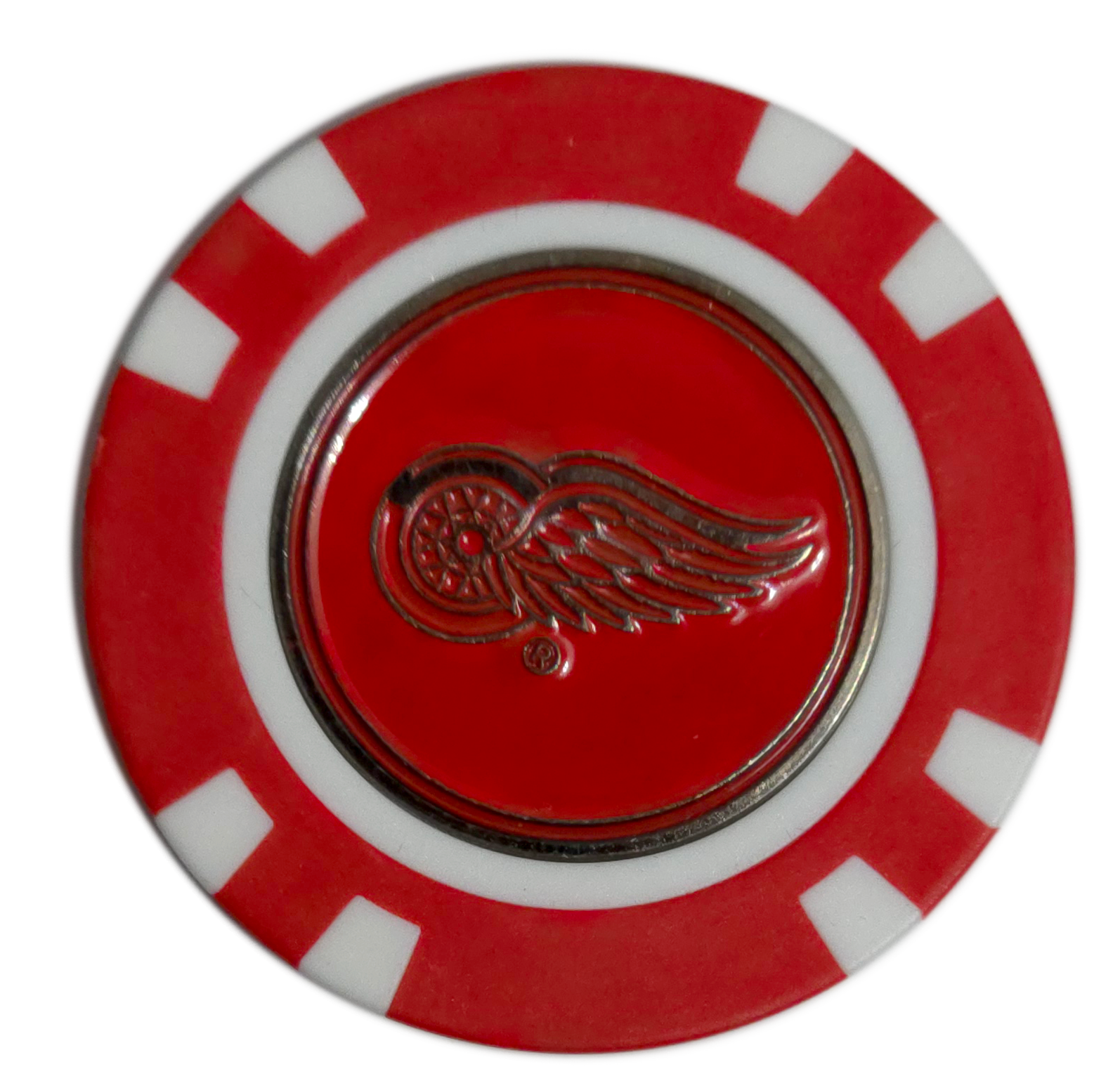 Officially Licensed Detroit Red Wings Poker Chip Golf Ball Marker