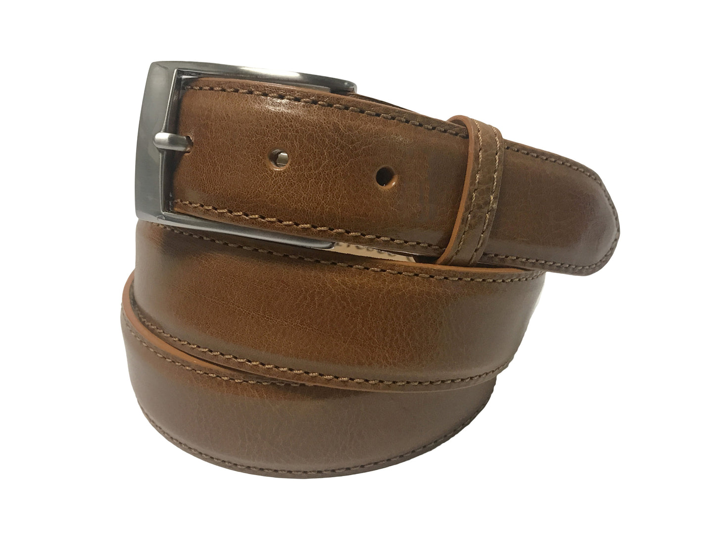 Calf Skin Solid Belt Tan - The Golf Guys Online