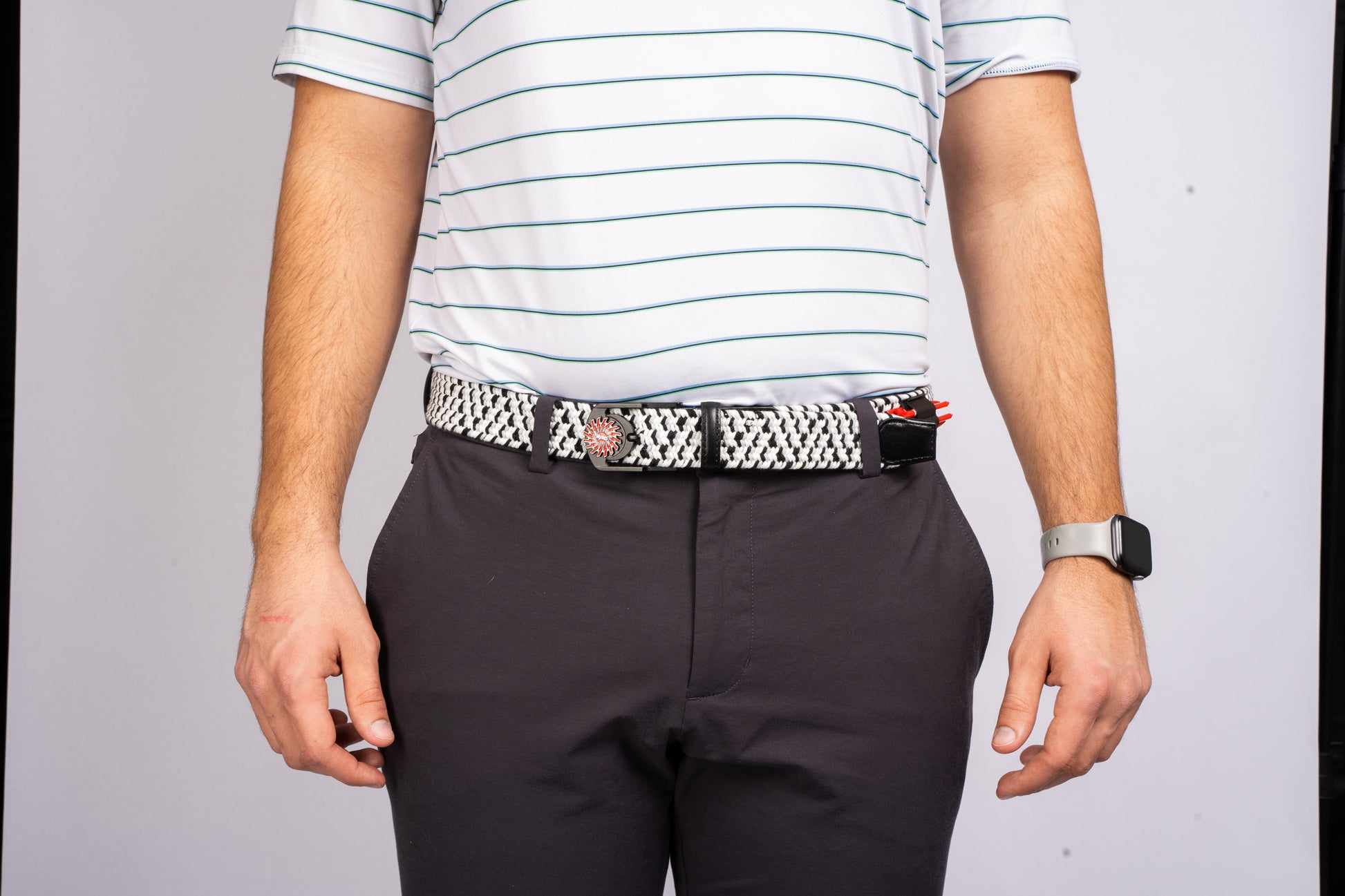 THE BRAIDED BYRD GOLF BELT - Black Capped Chickadee - The Golf Guys Online