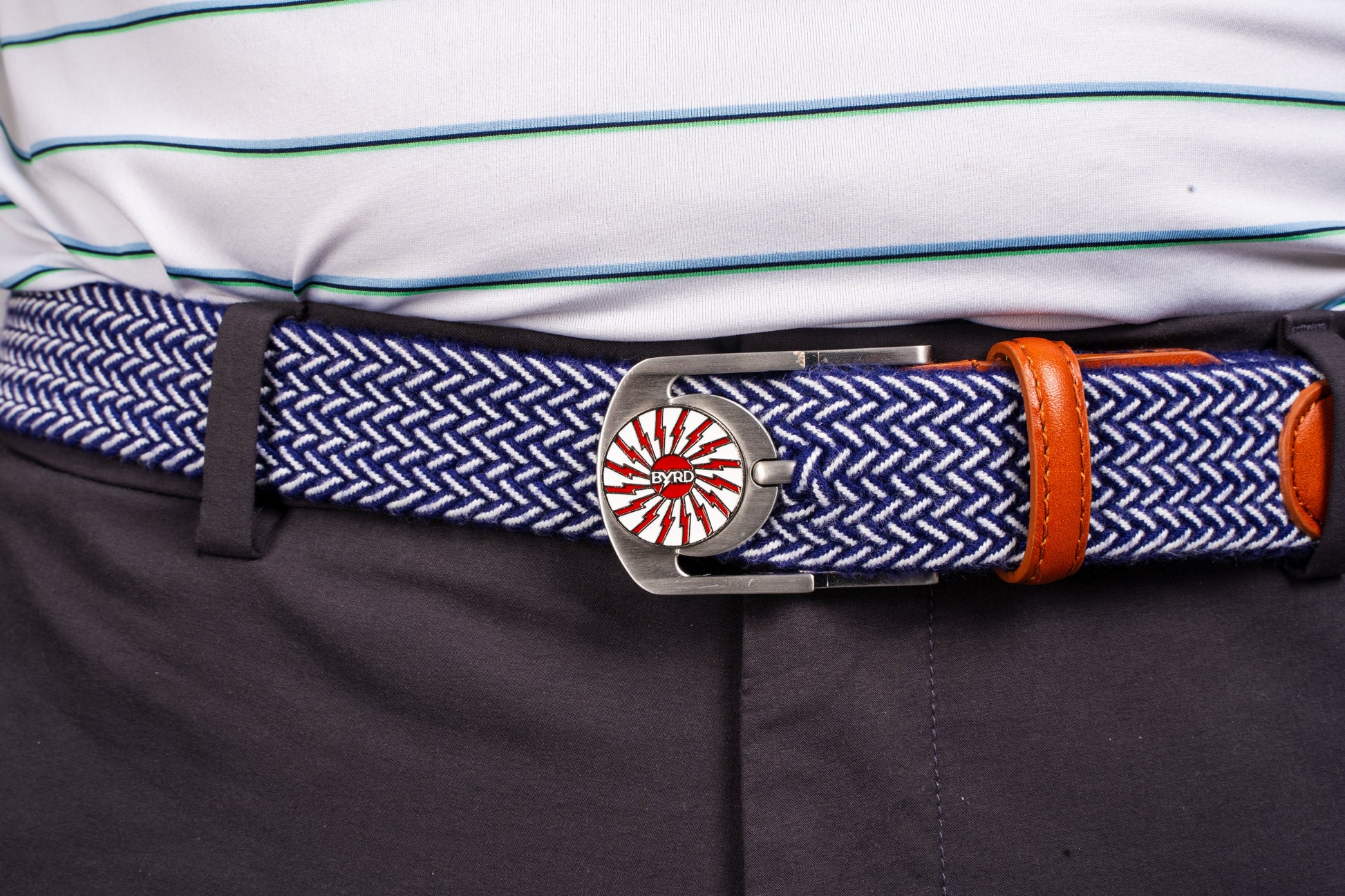 THE BRAIDED BYRD GOLF BELT - Mountain Bluebyrd - The Golf Guys Online