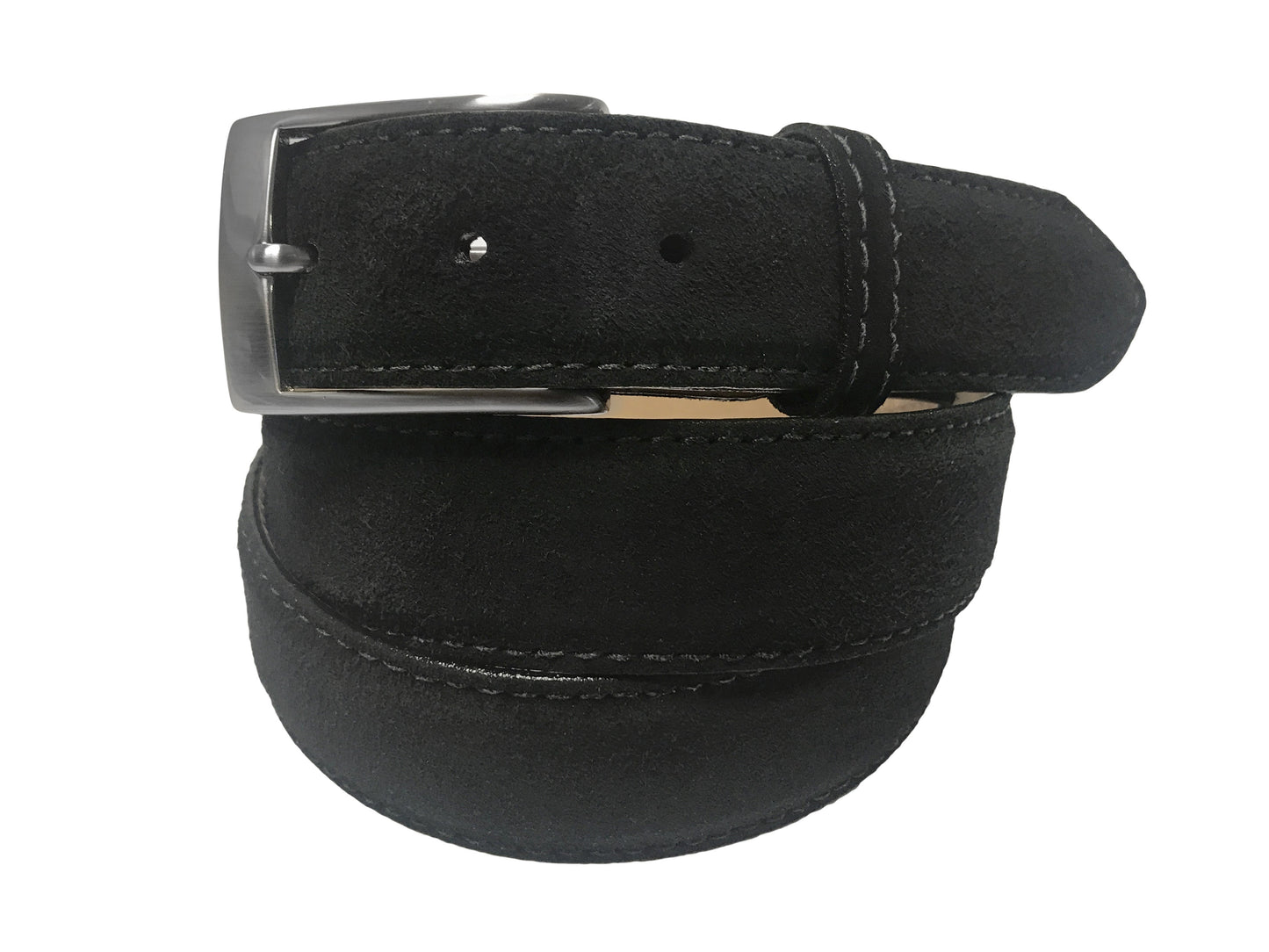 Calf Skin Suede Belt Black Classic - The Golf Guys Online