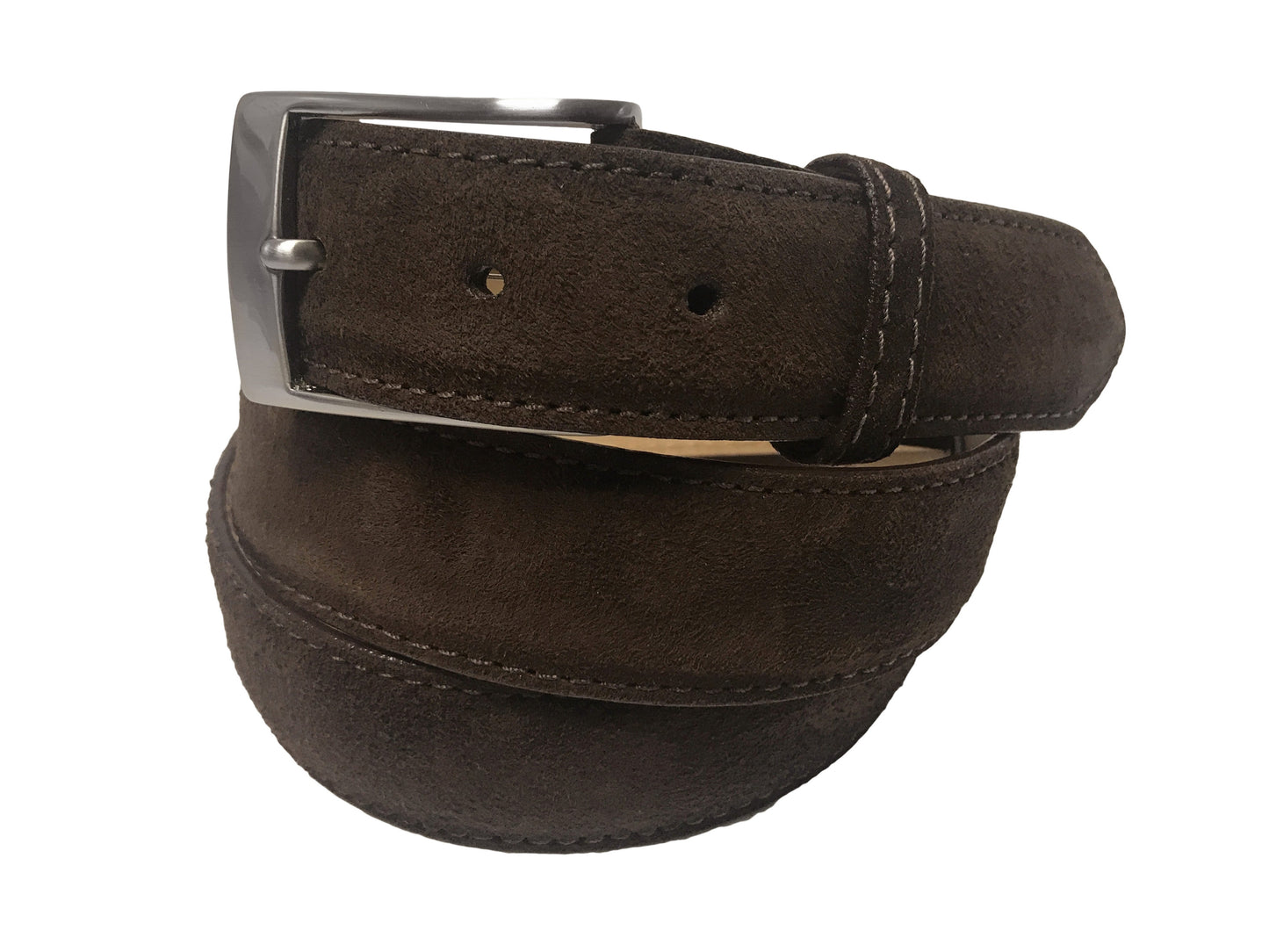 Calf Skin Suede Belt Brown Classic - The Golf Guys Online