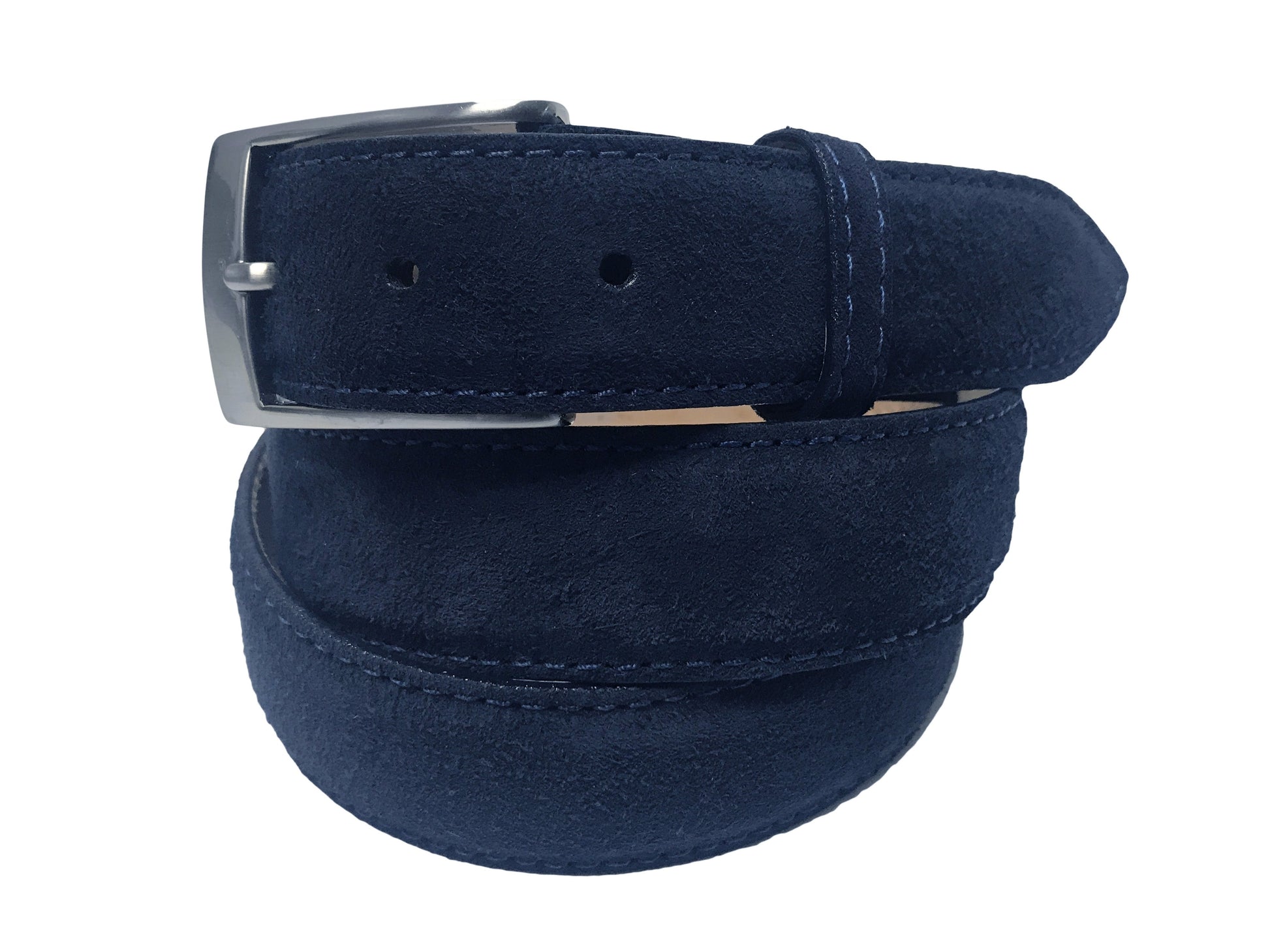 Calf Skin Suede Belt Navy Classic - The Golf Guys Online