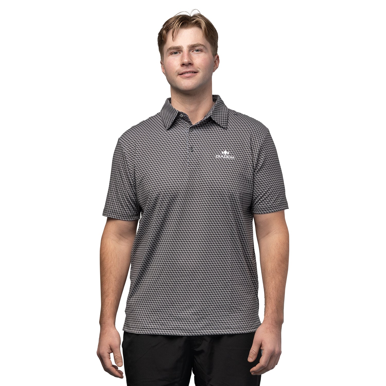 Men's Scales Competition 18K Pattern Polo - The Golf Guys Online