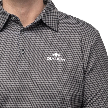 Men's Scales Competition 18K Pattern Polo - The Golf Guys Online